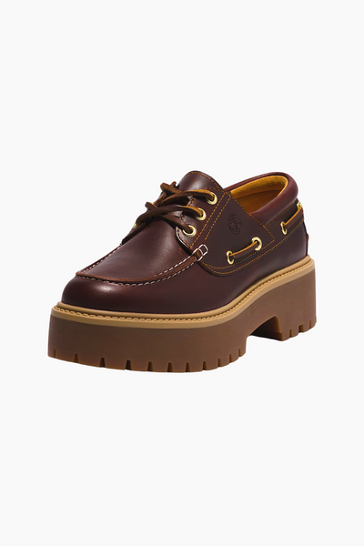 Stone Street Platform Boat Shoe - Burgundy - Timberland