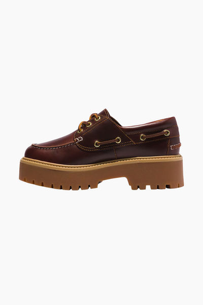 Stone Street Platform Boat Shoe - Burgundy - Timberland