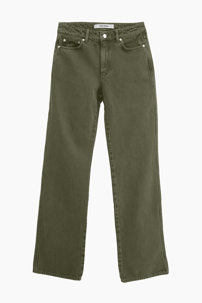 Straight Jeans - Dark Army - Oval Square