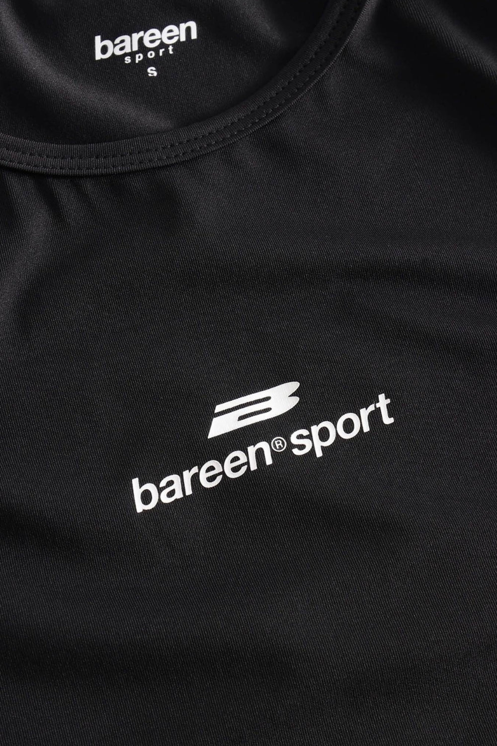 Stretch Racer Tank Top - Black Onyx - bareen