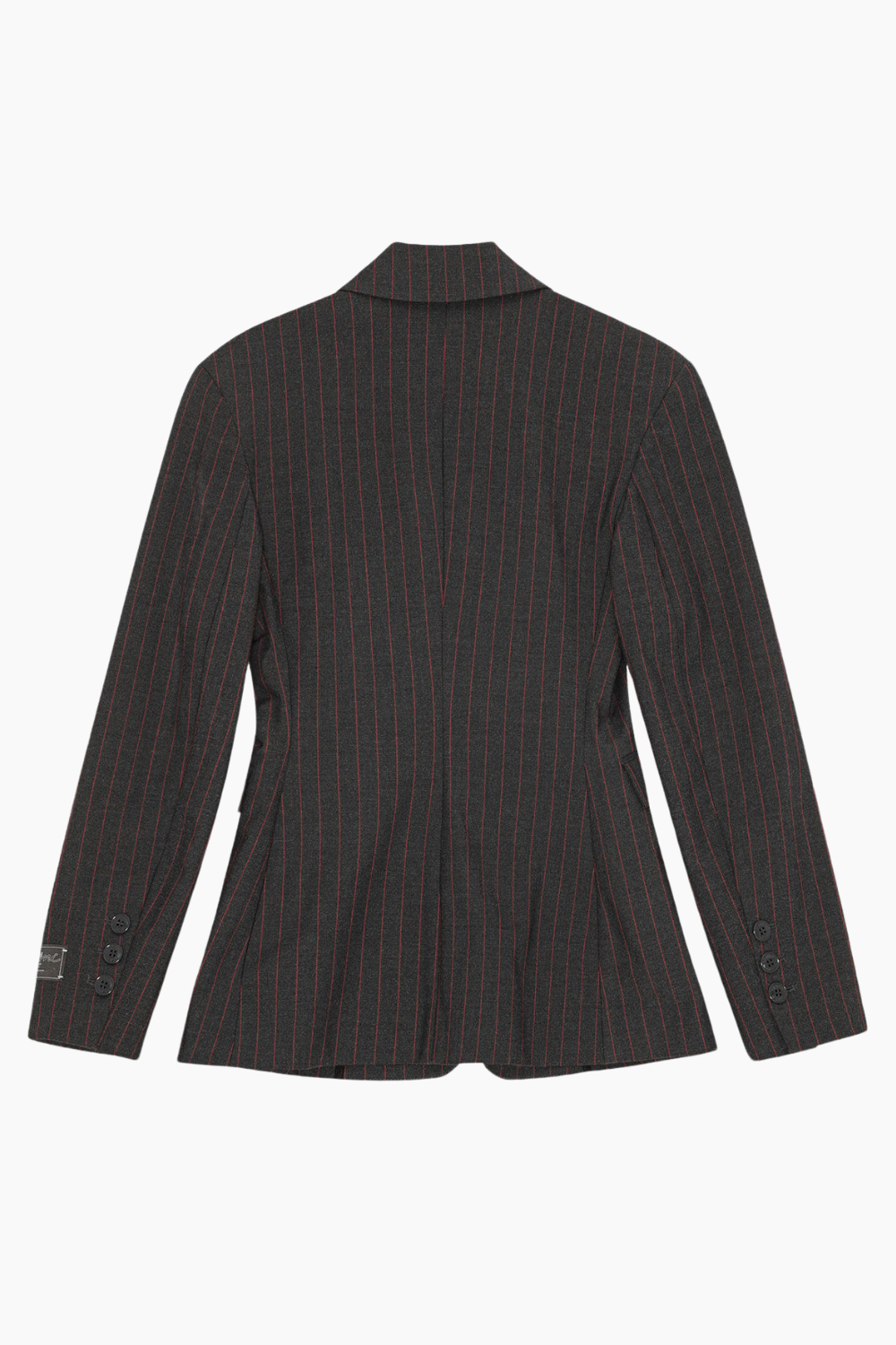 Stretch Stripe Blazer W0578 - Phantom - GANNI