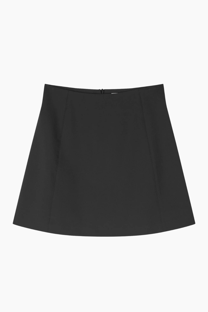 Stretchy Nylon Roberta Skirt - Black - Mads Nørgaard