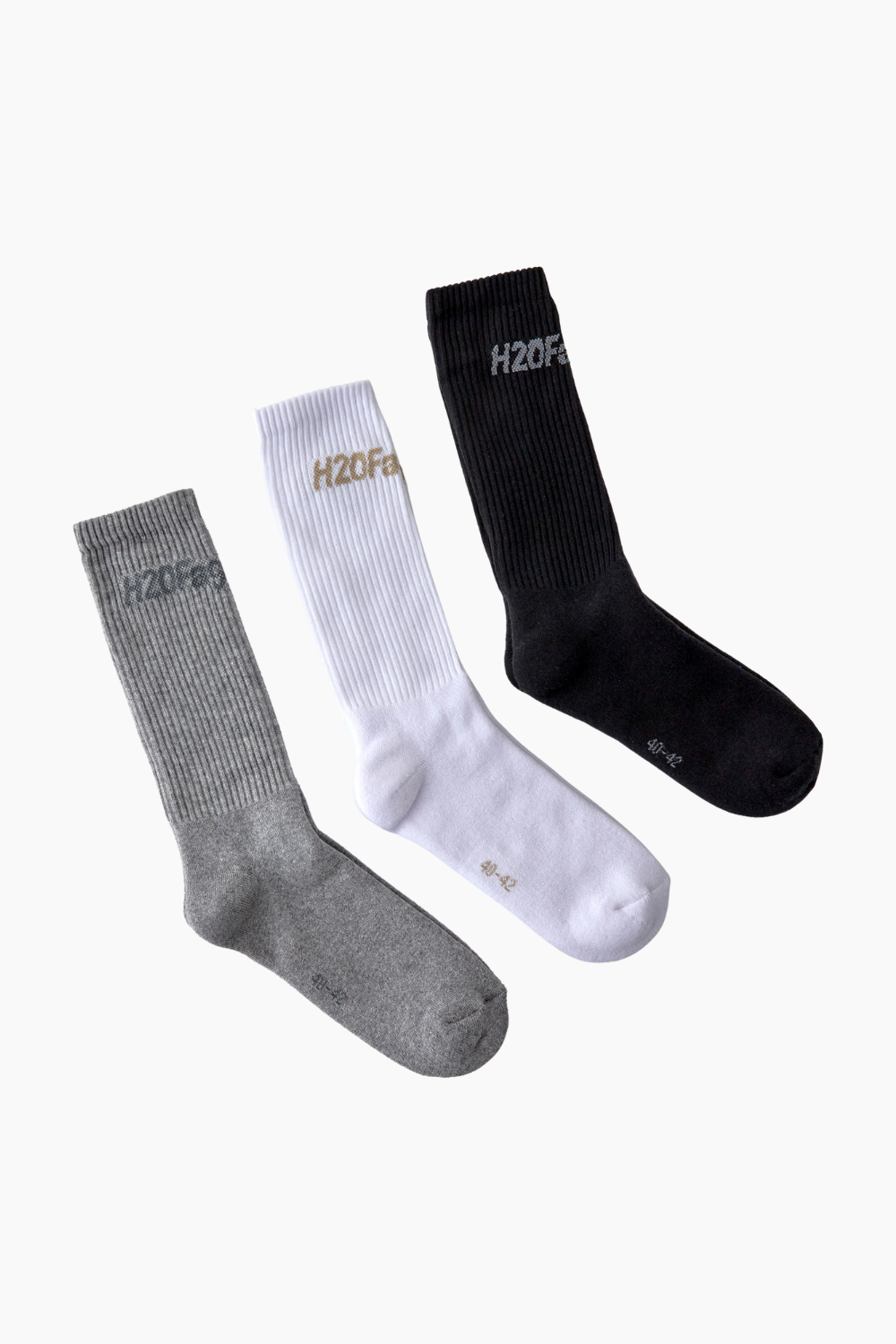 Suck Socks 3-Pack FA900229-3 - Black+White+Grey Mel. - H2O Fagerholt