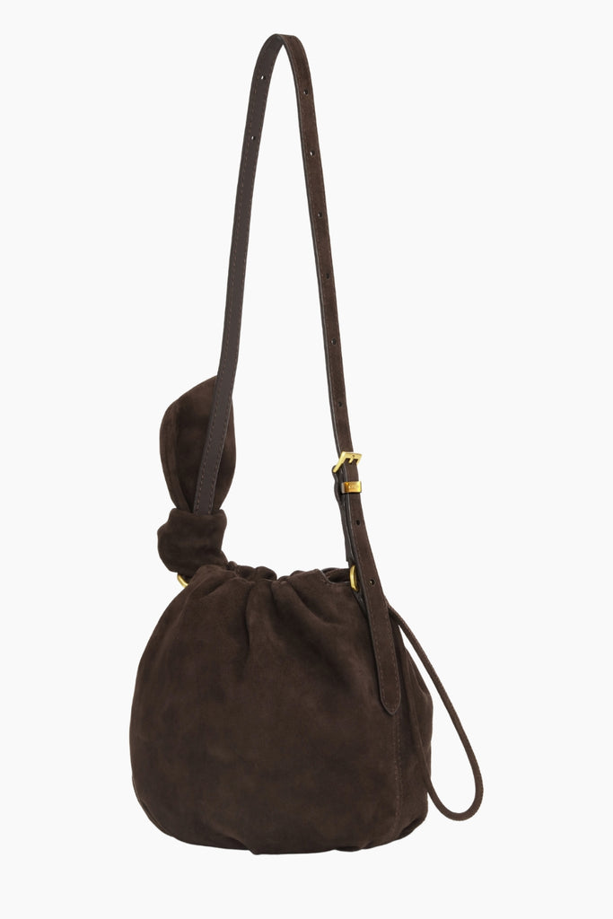 Suede Bon Bon Bag - Chocolate Torte - Rotate