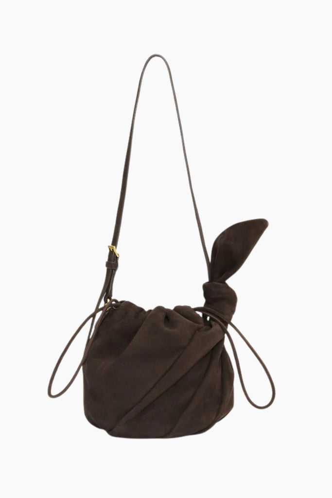 Suede Bon Bon Bag - Chocolate Torte - Rotate