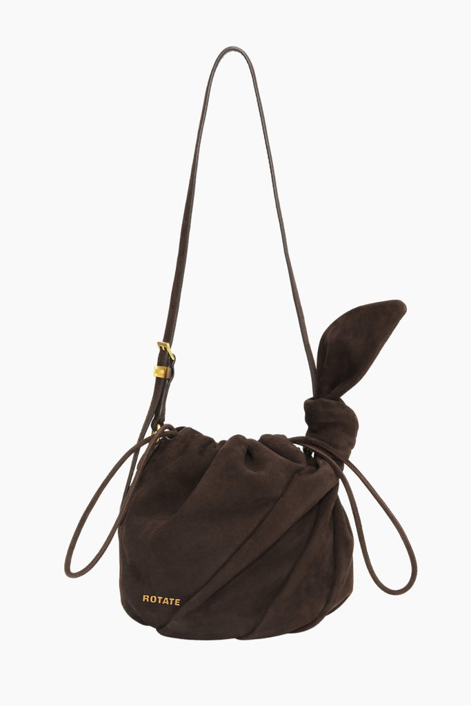 Suede Bon Bon Bag - Chocolate Torte - Rotate