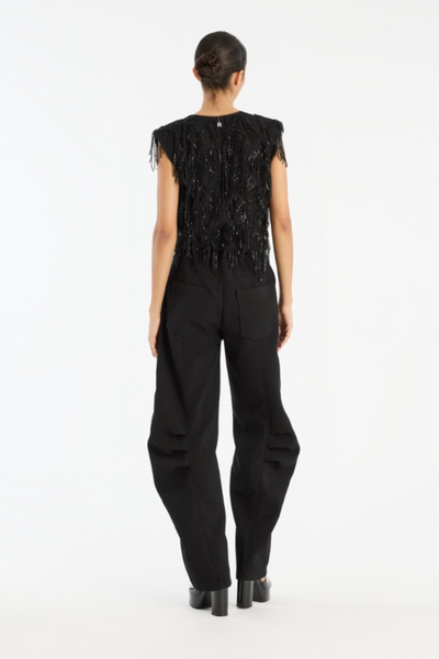 Suiting Cargo Pants - Black - Rotate