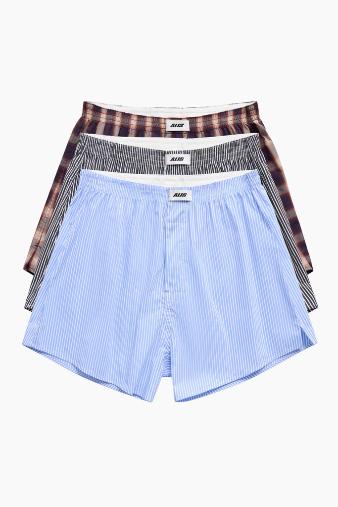 Sulley Cotton Boxer Shorts (3-pack) - Various - ALIS