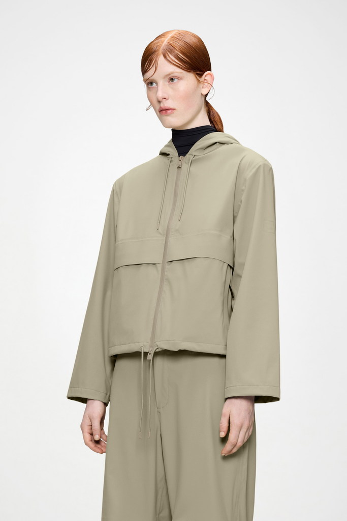 Suva Hardshell Short String W Jacket W3 - Beige - Rains