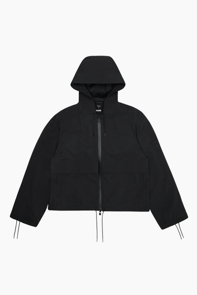 Suva Hardshell Short String W Jacket W3- Black - Rains