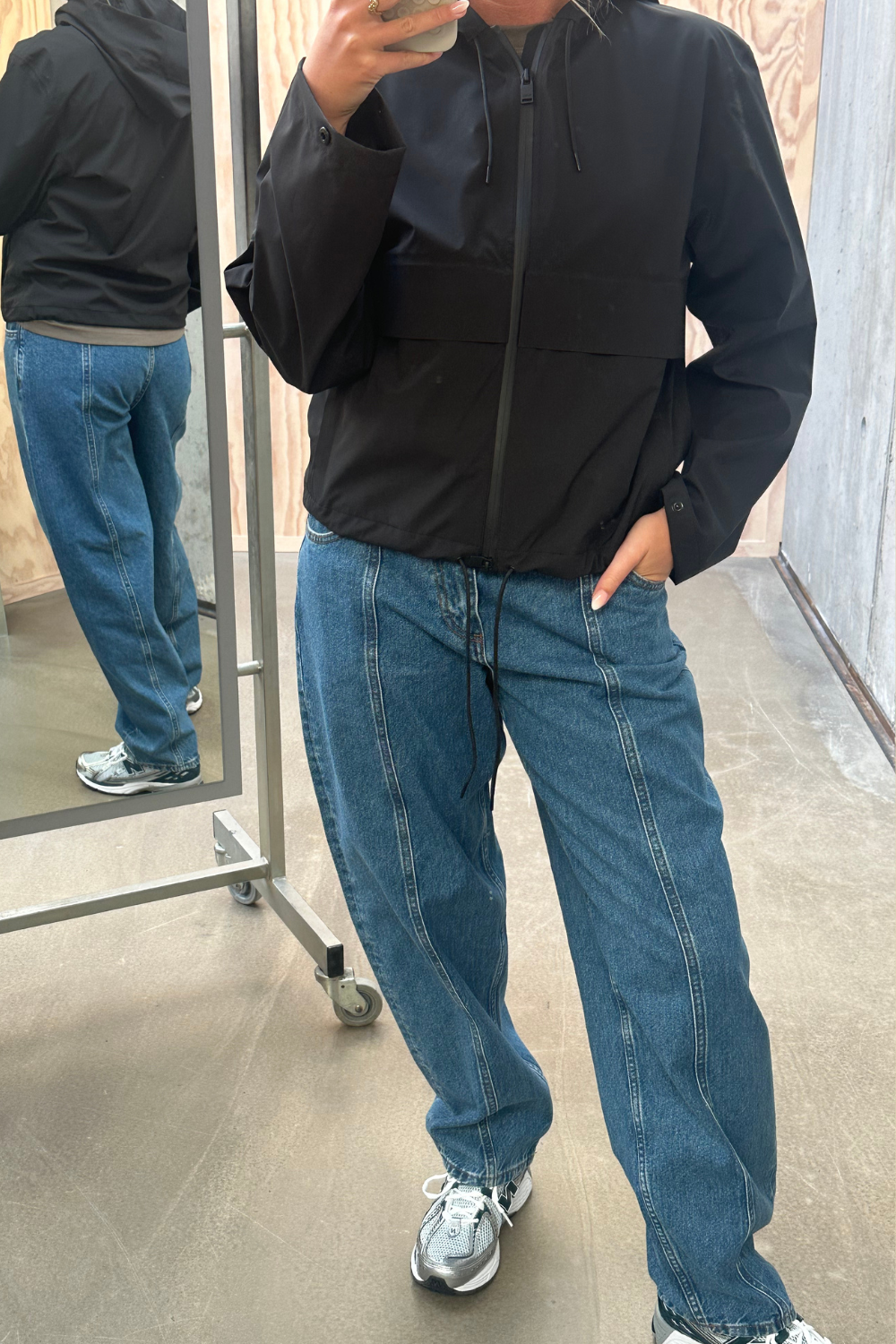 Suva Hardshell Short String W Jacket W3 - Black - Rains