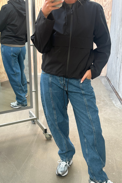 Suva Hardshell Short String W Jacket W3 - Black - Rains