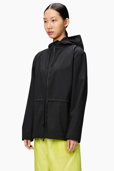 Suva Hardshell String W Jacket - Black - Rains-1