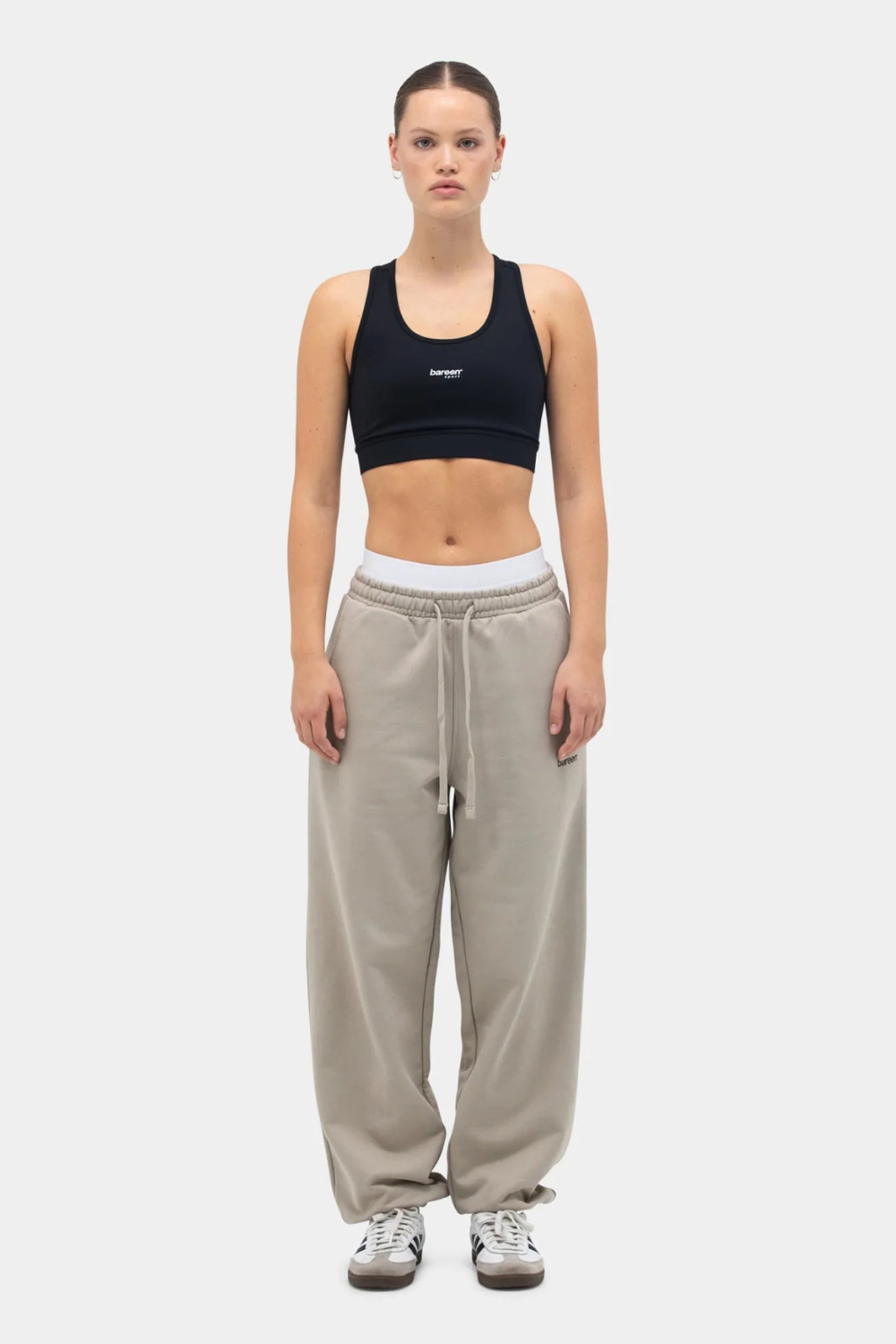 Sweatpants Heavy Logo - Clay - bareen