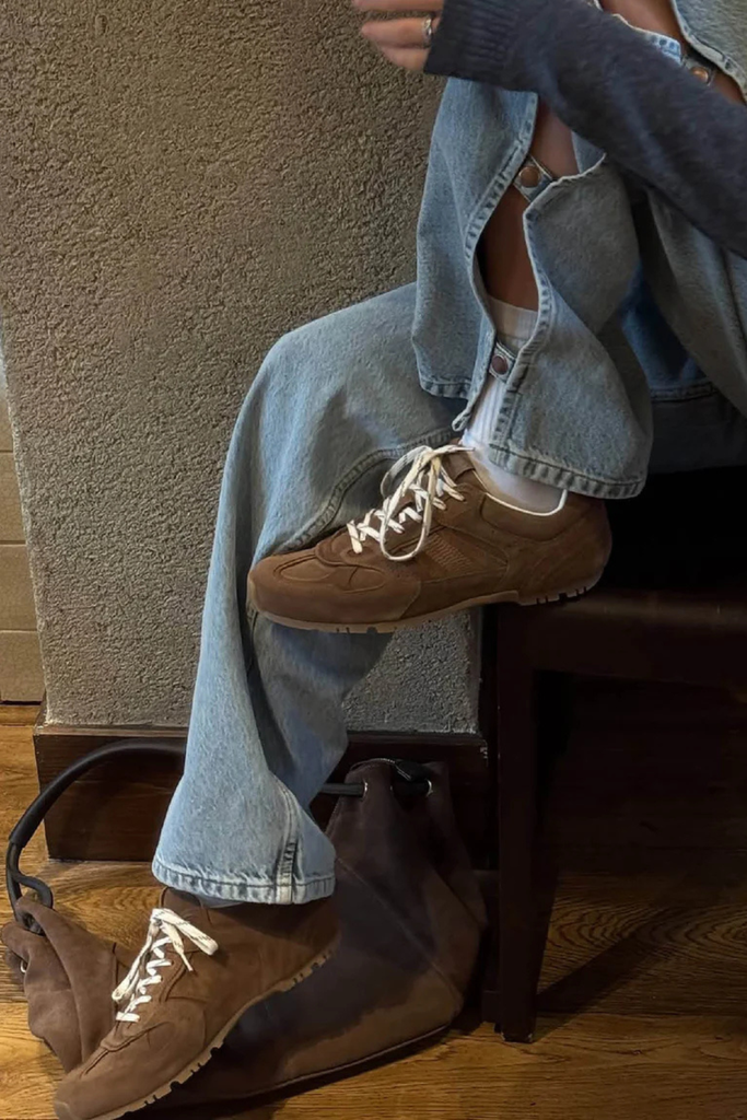 Tb.56 Suede Brown Leather Sneakers - Suede Brown - Alohas