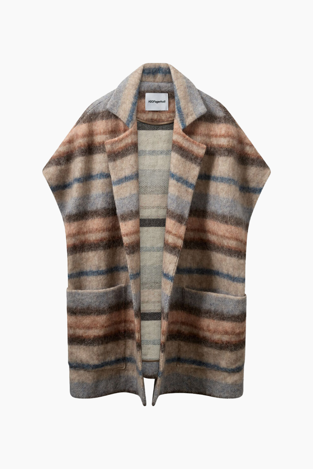 The Cape - Creamy Grey Stripe - H2O Fagerholt