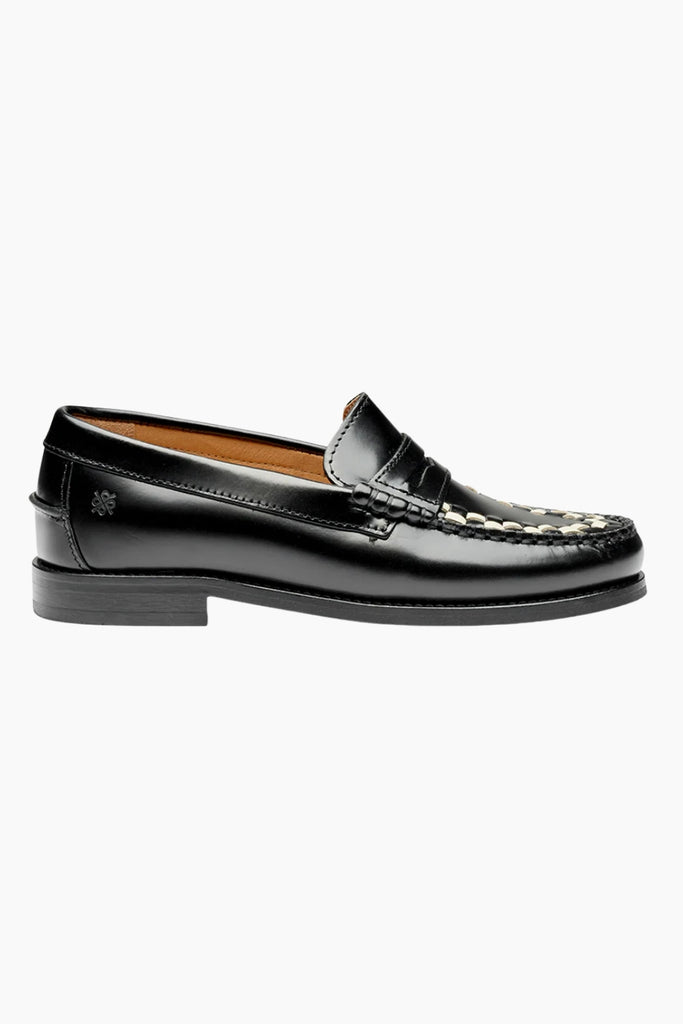 The Sofia Loafers - Black/White Polido - Playboy