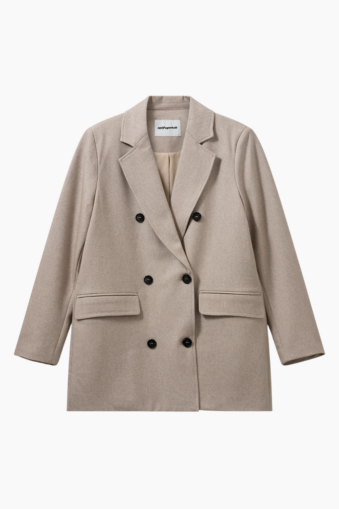 The Short Blazer - Creamy Grey - H2O Fagerholt