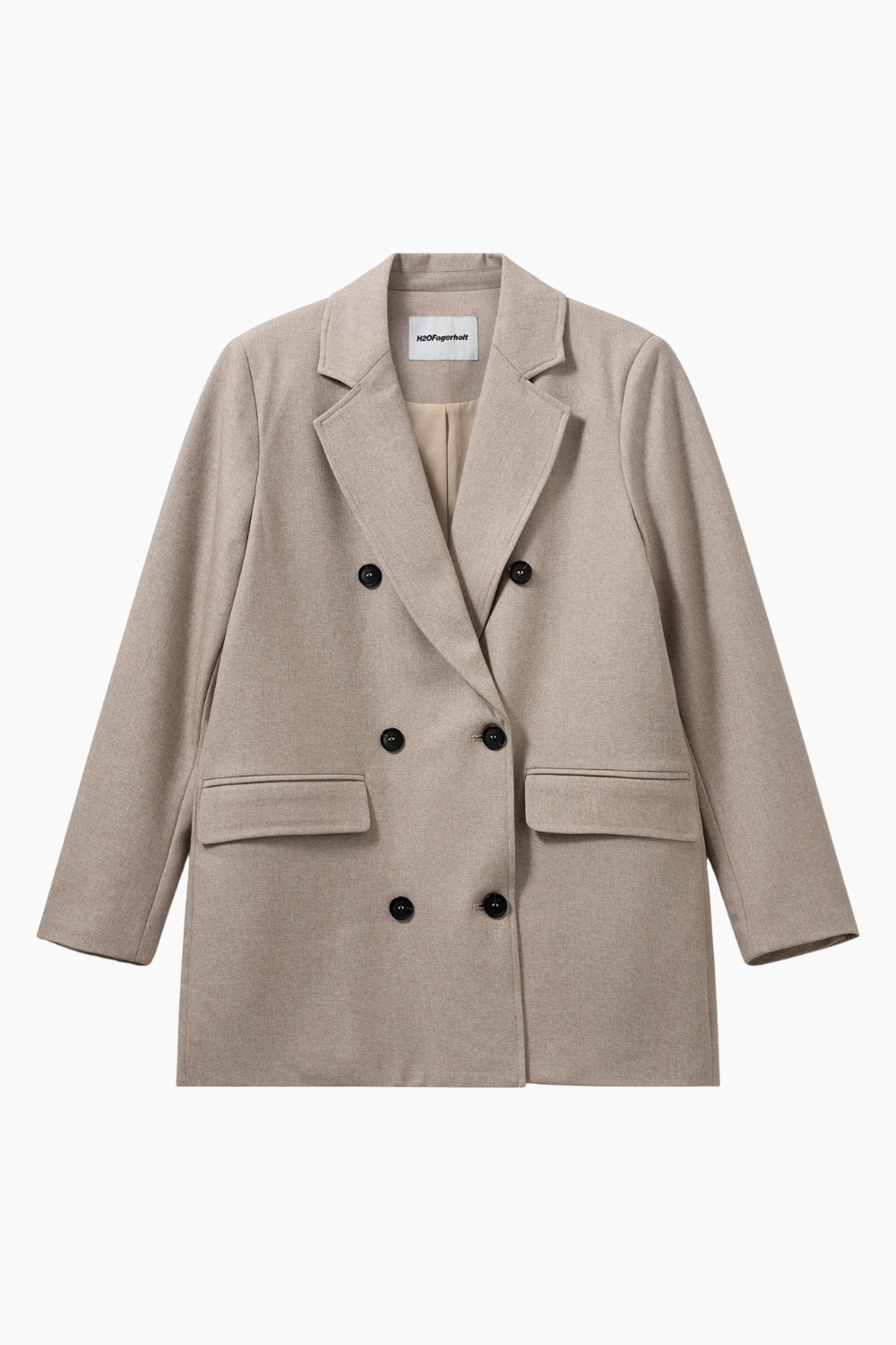 The Short Blazer - Creamy Grey - H2O Fagerholt