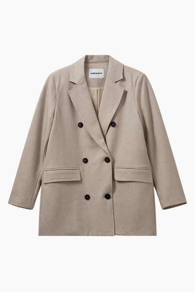 The Short Blazer - Creamy Grey - H2O Fagerholt