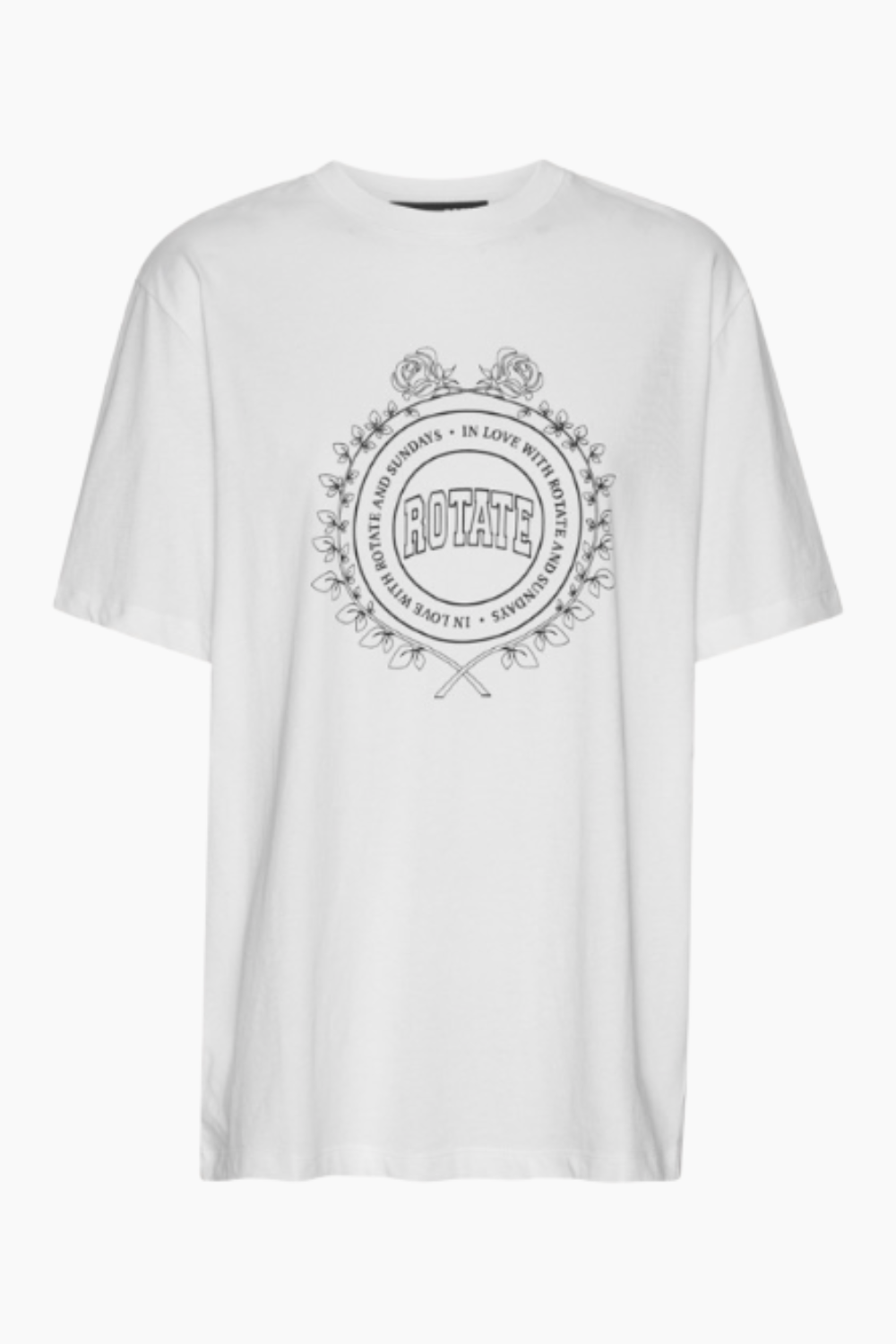 Thin Jersey Oversized T-shirt - Bright White - ROTATE