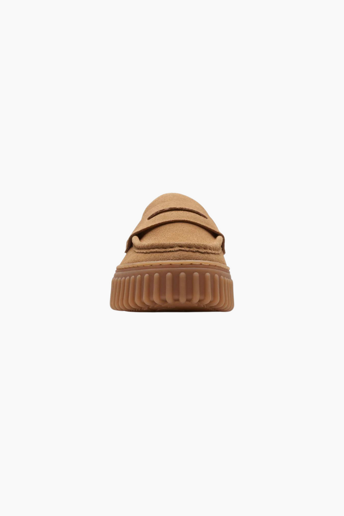 Torhill Penny - Light Tan Suede - Clarks