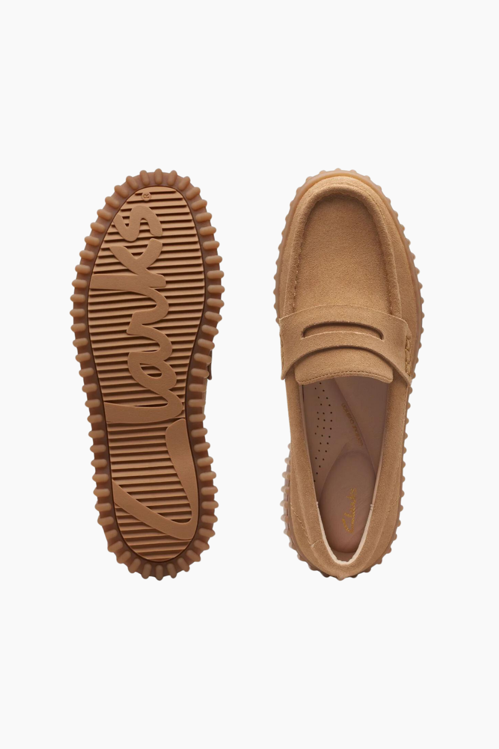 Torhill Penny - Light Tan Suede - Clarks