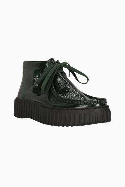 Torhill Moss D - Green Patent - Clarks-1