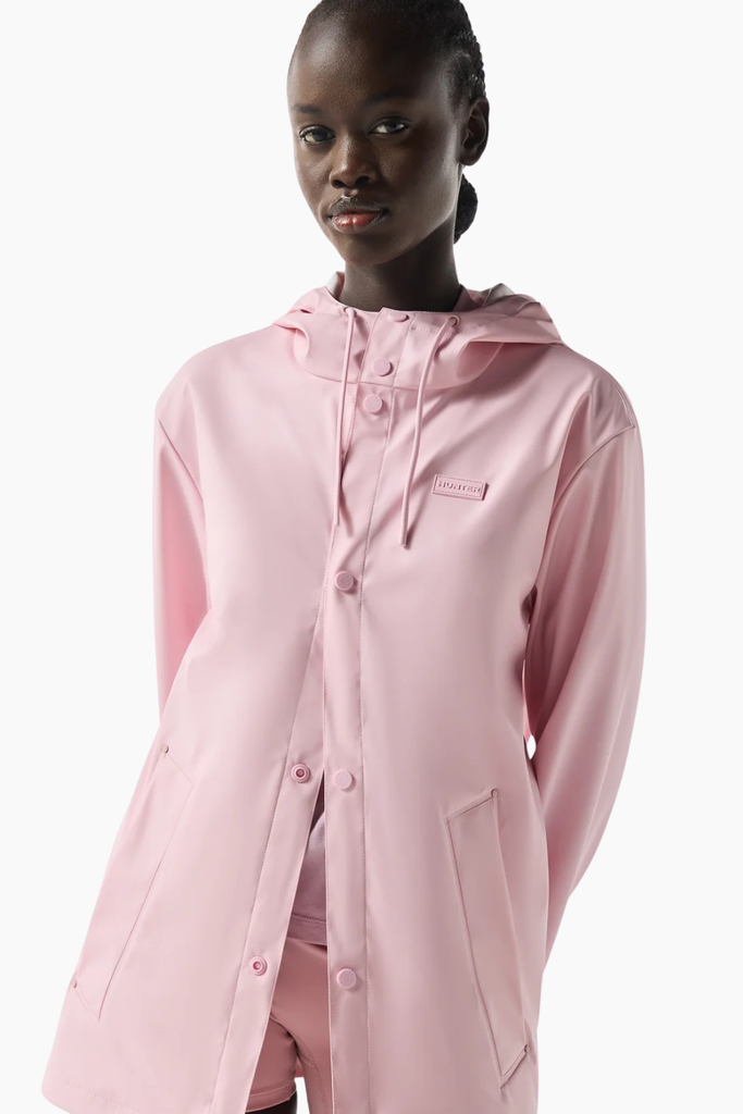 Unisex Downpour Izzy Hooded Rain Jacket - Pink Parfait - Hunter