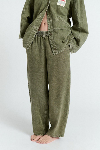Uzatown Trousers - Olive - American Vintage