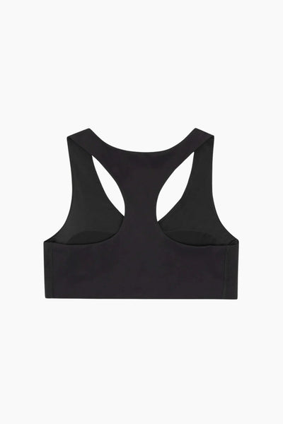 V-Neck Racer Back Bra - Black Onyx - bareen