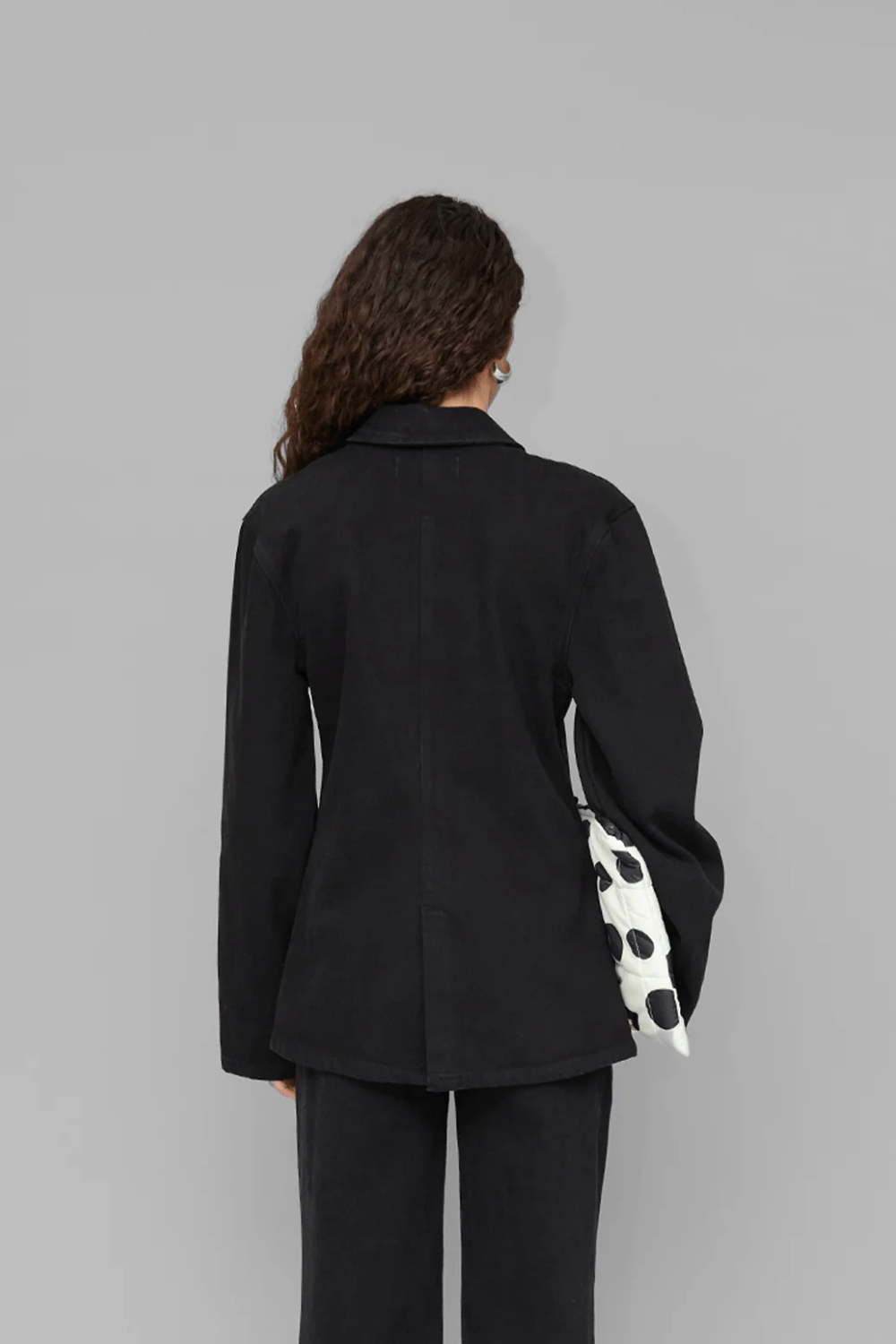 Victoria Denim Blazer - Black - OpéraSPORT