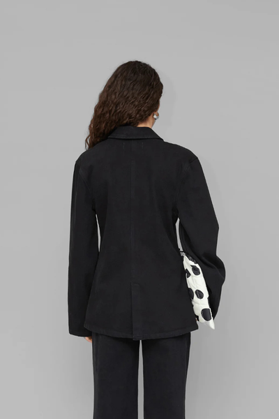 Victoria Denim Blazer - Black - OpéraSPORT