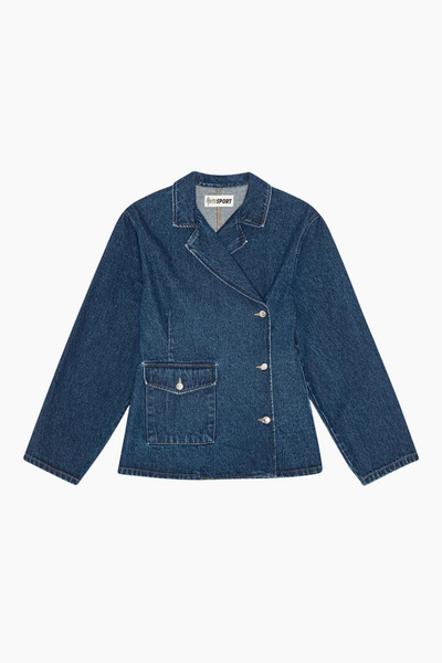 Victoria Denim Blazer -  Medium Blue - OpéraSPORT