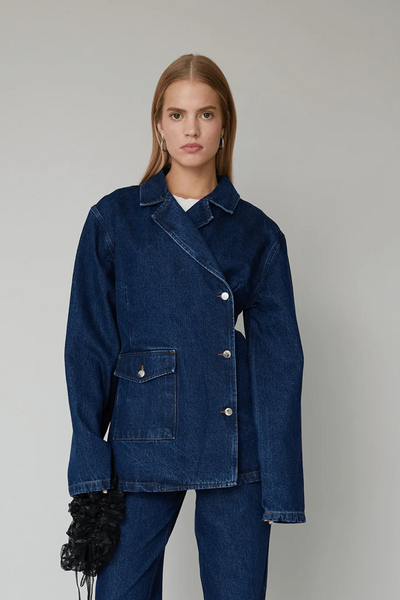 Victoria Denim Blazer -  Medium Blue - OpéraSPORT