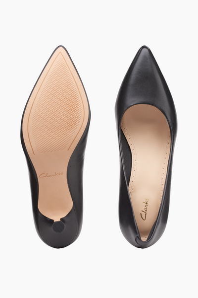 Violet55 Rae D - Black Leather - Clarks