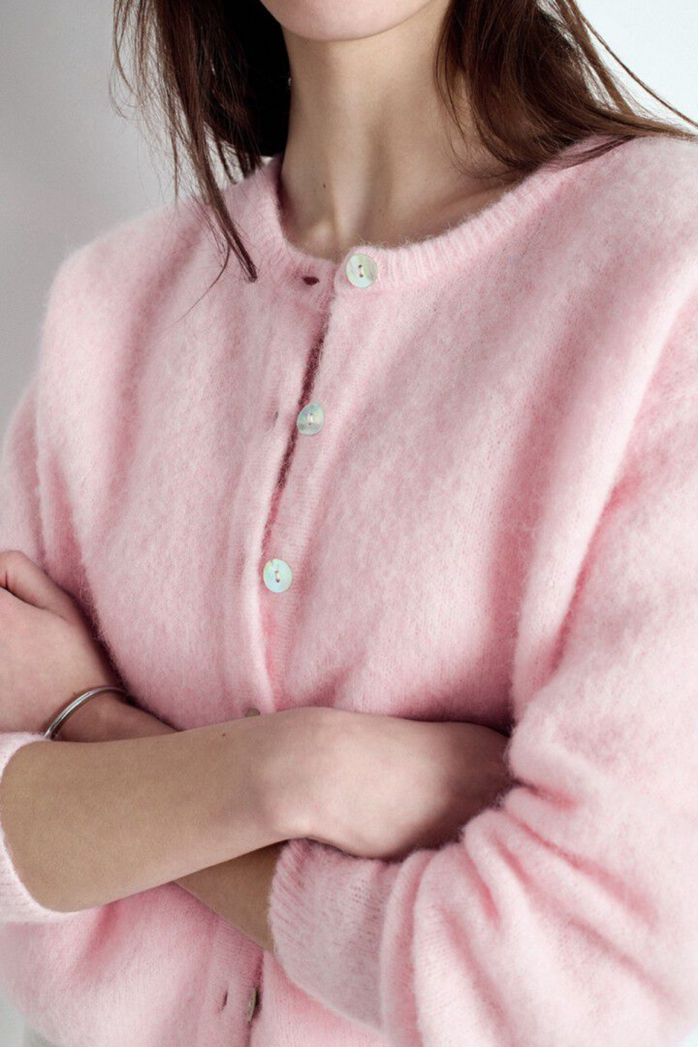 Vitow Cardigan - Sugared Almond Melange - American Vintage