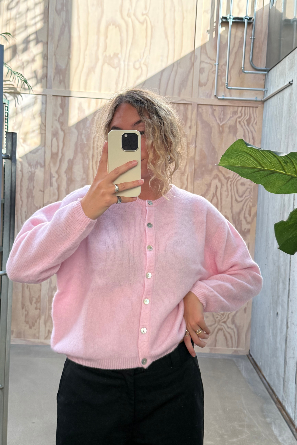 Vitow Cardigan - Sugared Almond Melange - American Vintage