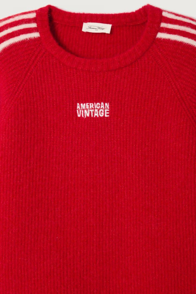 Vitow Sweater - China Carmine - American Vintage