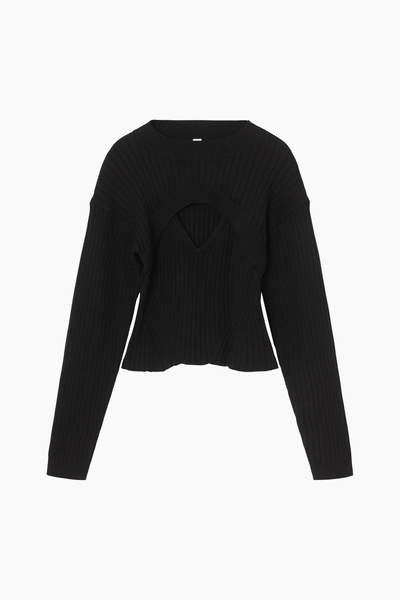 VivianRS Knit Blouse - Black - Résumé