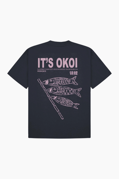 WBBalo Koi Tee - Dark Navy - Woodbird