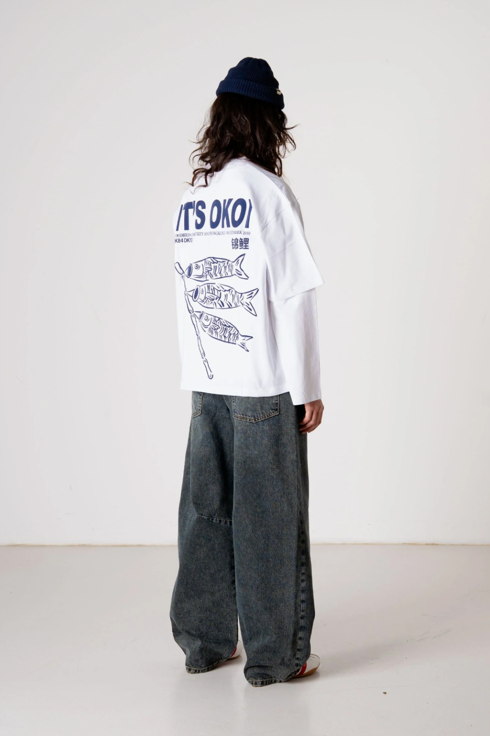 WBBalo Koi Tee - White - Woodbird