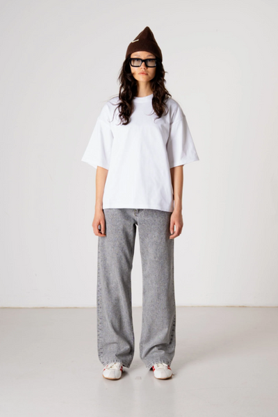WBCarla Ash Grey Jeans - Grey - Woodbird