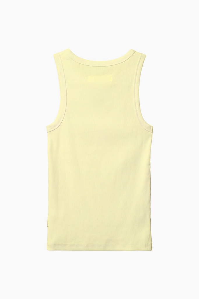 WBDee Rib Tank Top - Wax Yellow - Woodbird