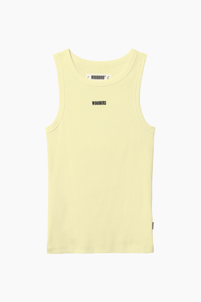 WBDee Rib Tank Top - Wax Yellow - Woodbird