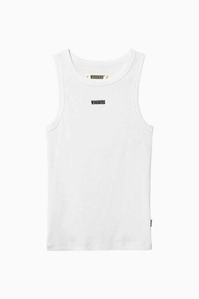 WBDee Rib Tank Top - White - Woodbird