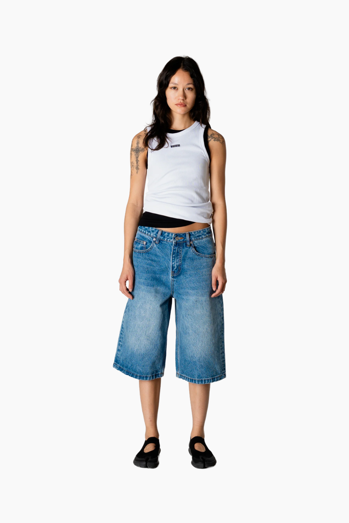 WBDee Rib Tank Top - White - Woodbird