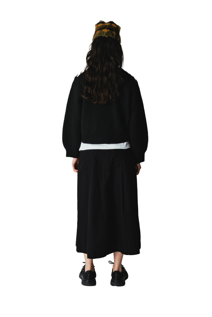WBFen Zebra Zip Cardigan - Black/White - Woodbird