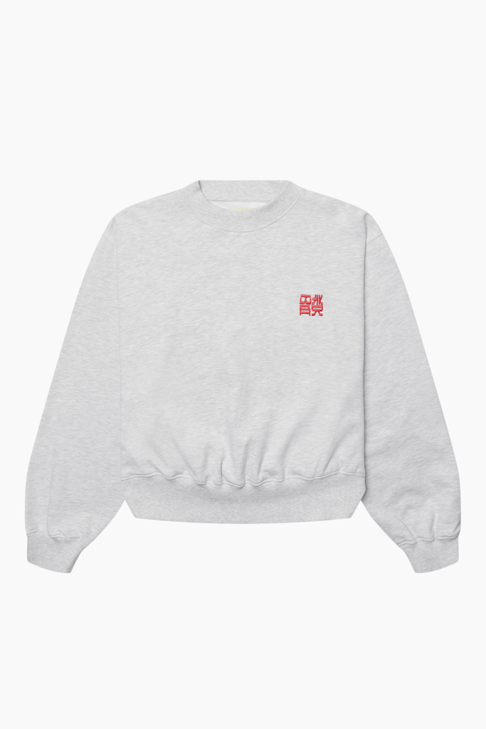 WBFranka HK Crew - Grey Melange - Woodbird