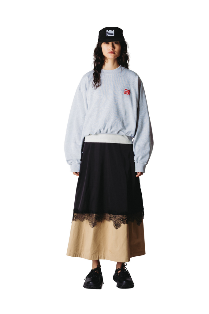 WBFranka HK Crew - Grey Melange - Woodbird